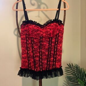Red Lace Corset